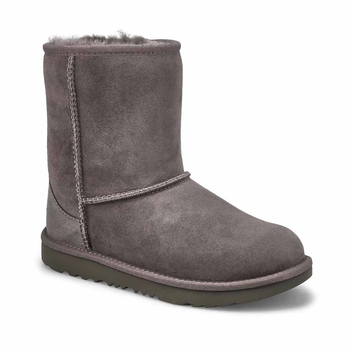 UGG Girl's Classic II Sheepskin Boot - Black - Image 3