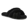 UGG Women's Scuffita Sheepskin Slipper - Blac