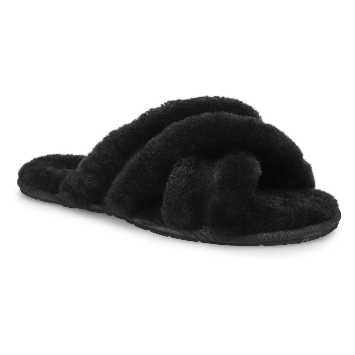 UGG Women's Scuffita Sheepskin Slipper - Blac