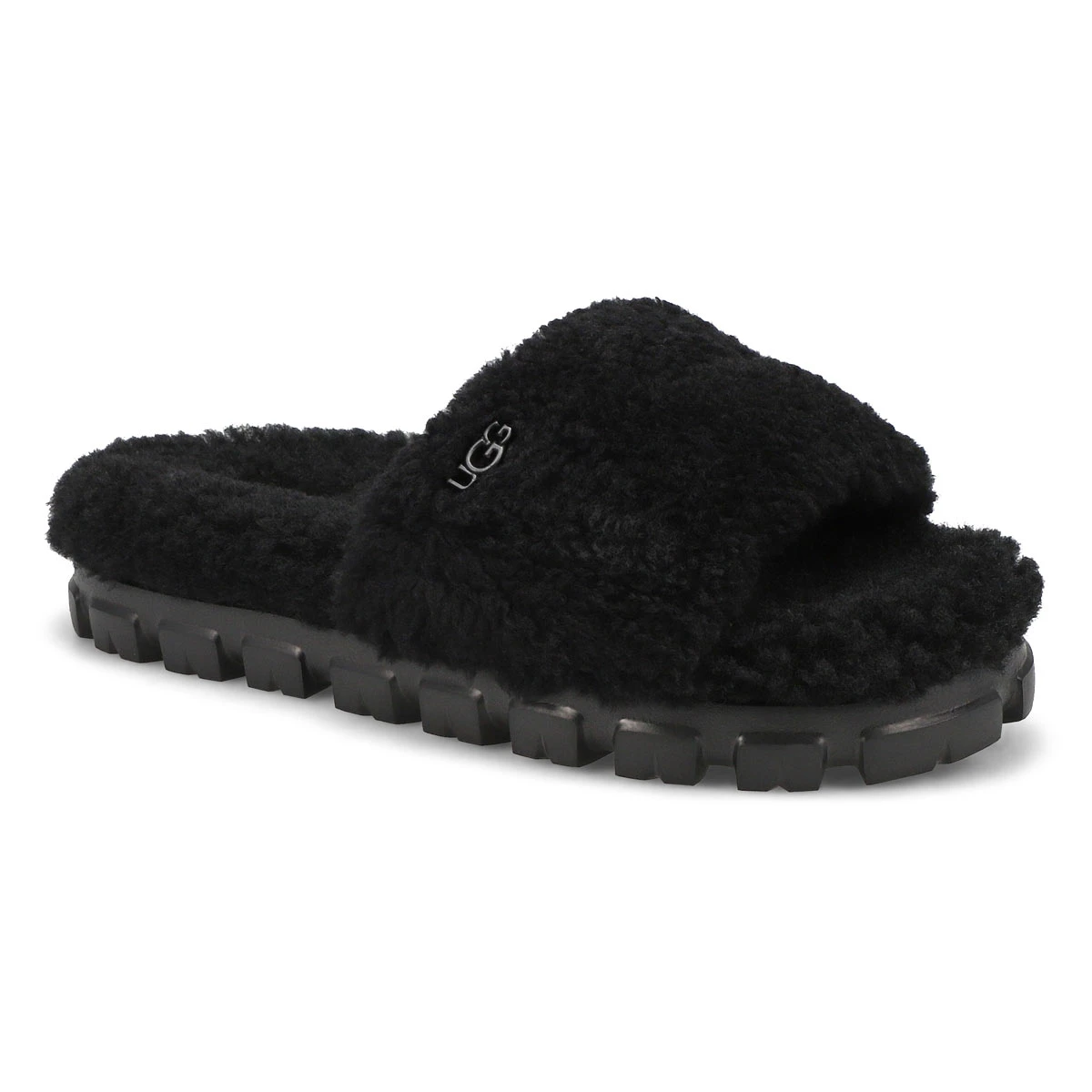 UGG Women's Cozetta Curly Slipper -Black