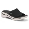 Skechers Lds Go Walk Arch Fit Slide Sandal-Bl