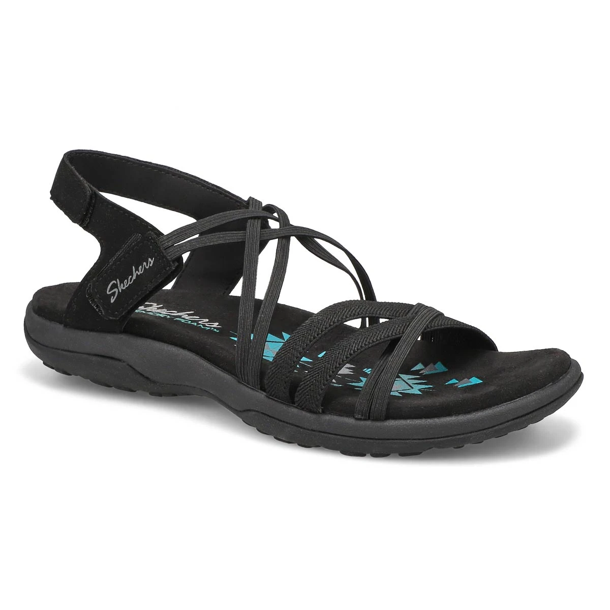 Skechers Women's Reggae Slim Sandal - Black/B