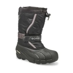 Sorel Kids' Flurry Winter Boot - Black/Grey