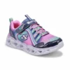 Skechers Girls' Heart Lights Rainbow Lux Snea