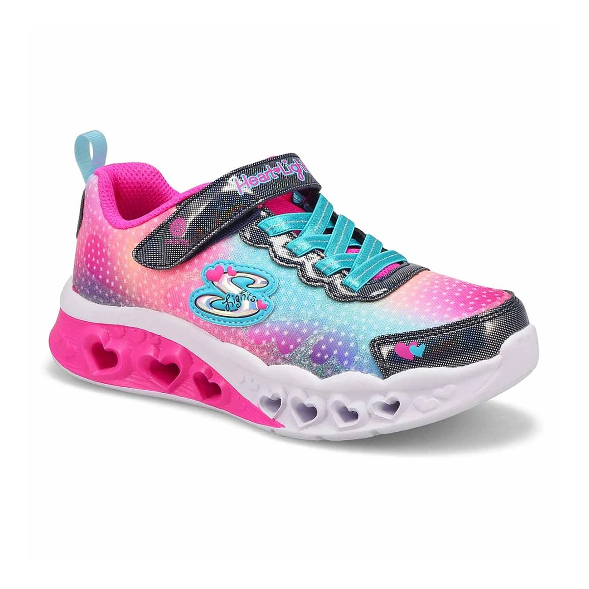 Skechers Girls' Flutter Hearts Lights Sneaker - Image 2