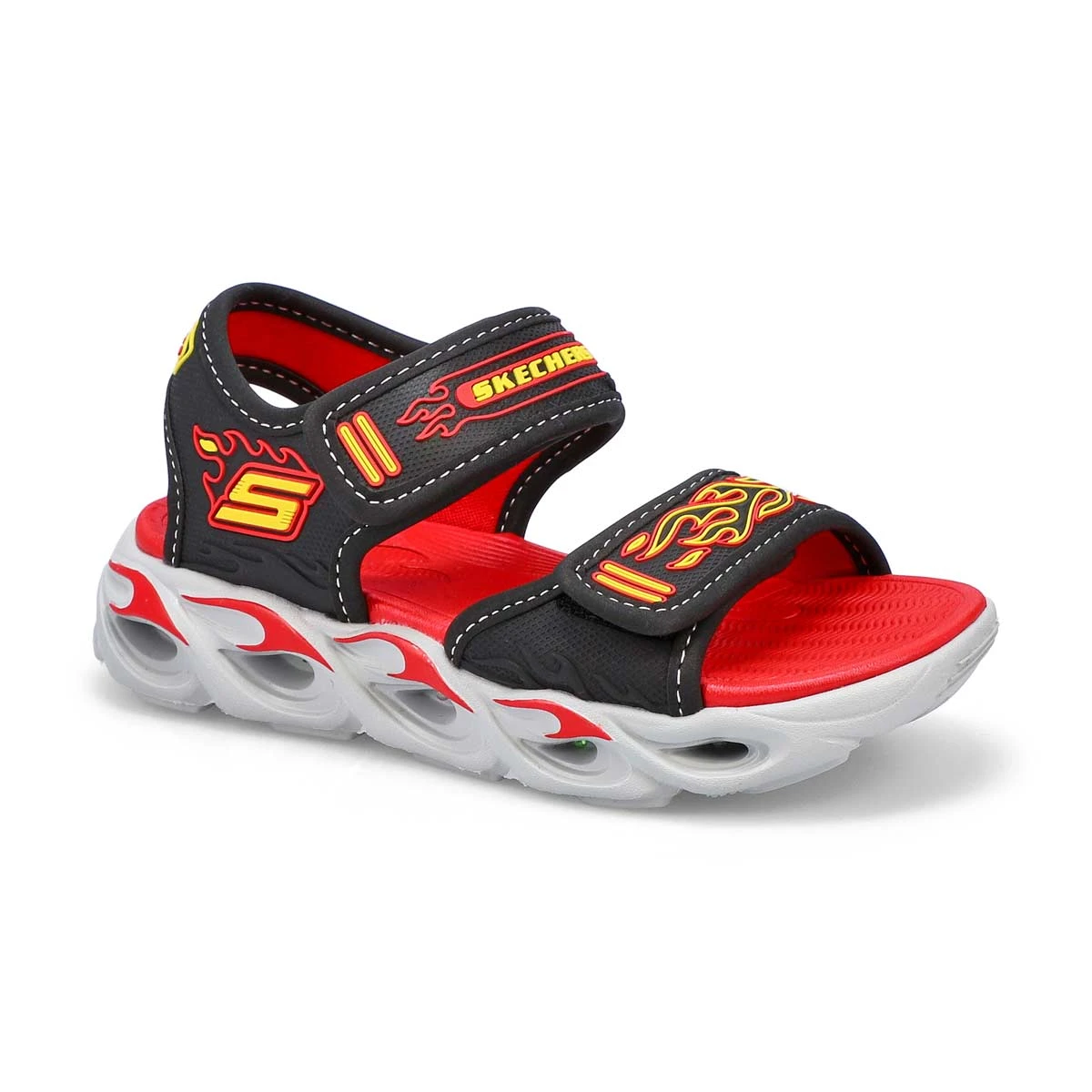 Skechers Boys' Thermo-Splash Sandal - Black/B - Image 4