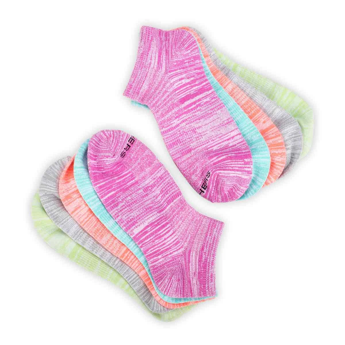 Skechers Women's LOW CUT NO TERRY Multi Socks - Image 3