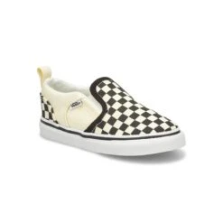 Vans Infants' Asher V Sneaker - Checkered Bla