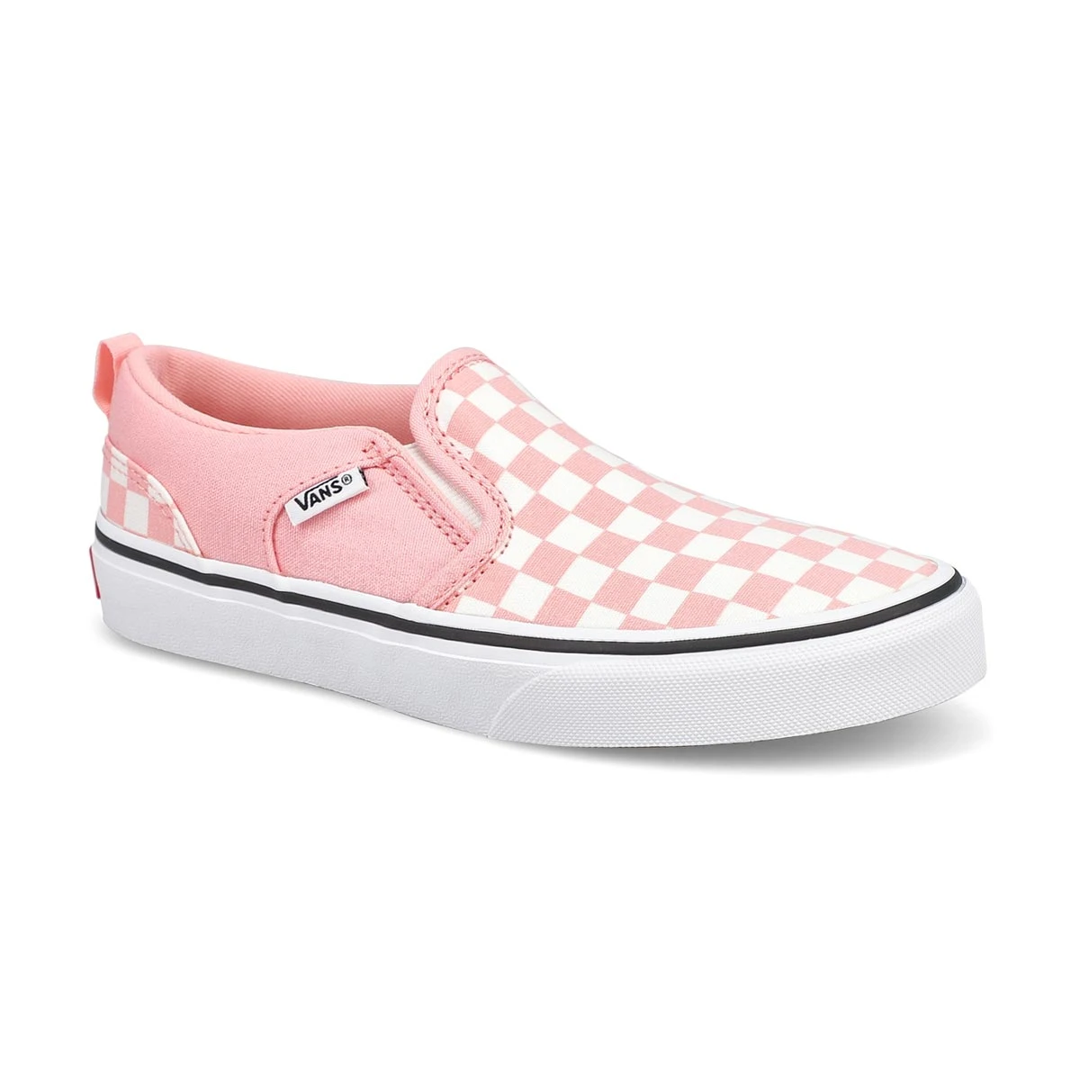 Vans Boys' Asher Sneaker - Checkered Black/Na - Image 4