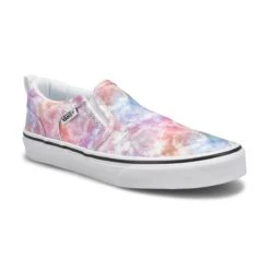Vans Girls' Asher Heart Tie Dye Sneaker - Mul