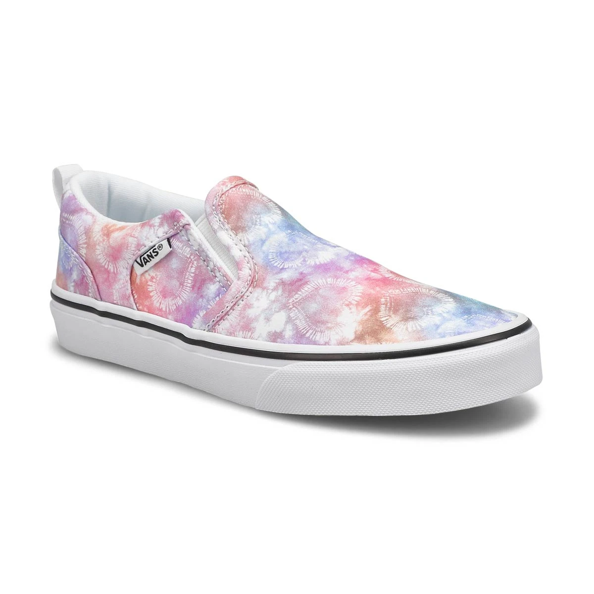 Vans Girls' Asher Heart Tie Dye Sneaker - Mul