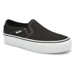 Vans Women's Asher Platform Sneaker - Black