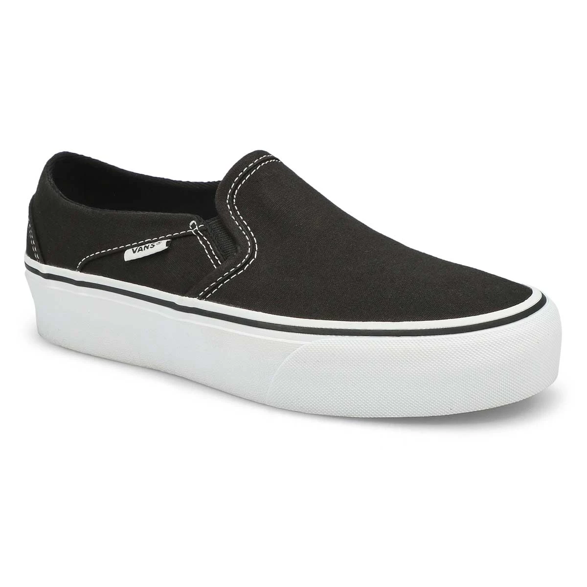Vans Women's Asher Platform Sneaker - Black