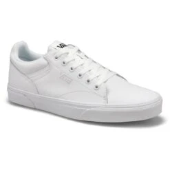 Vans Men's Seldan Leather Sneaker - White/Whi
