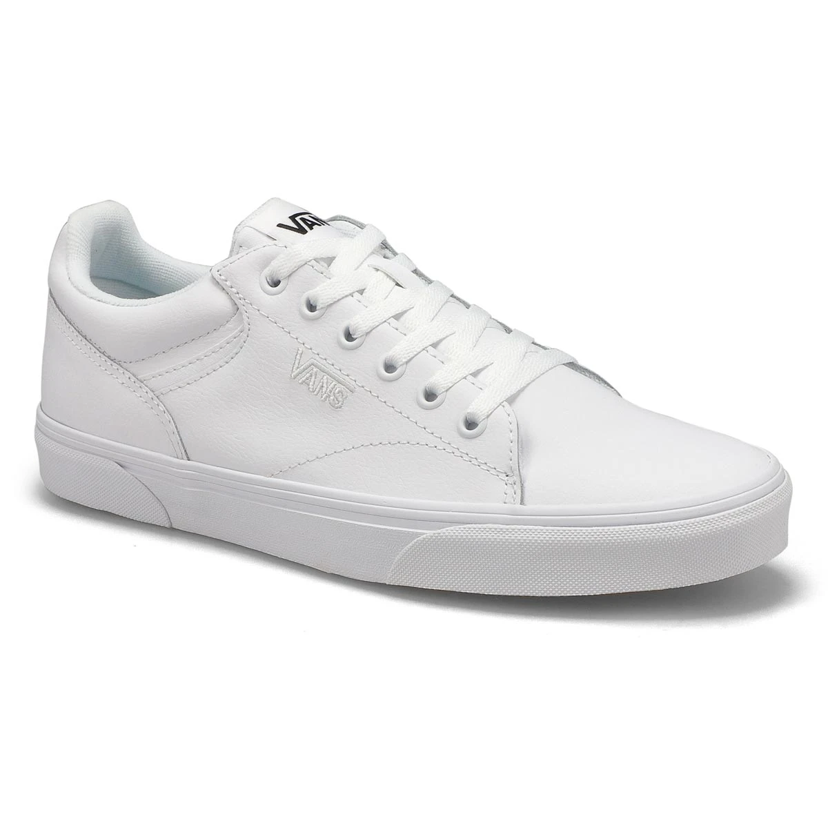 Vans Men's Seldan Leather Sneaker - White/Whi