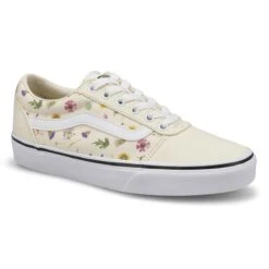 Vans Women's Ward Floral Sneaker - White