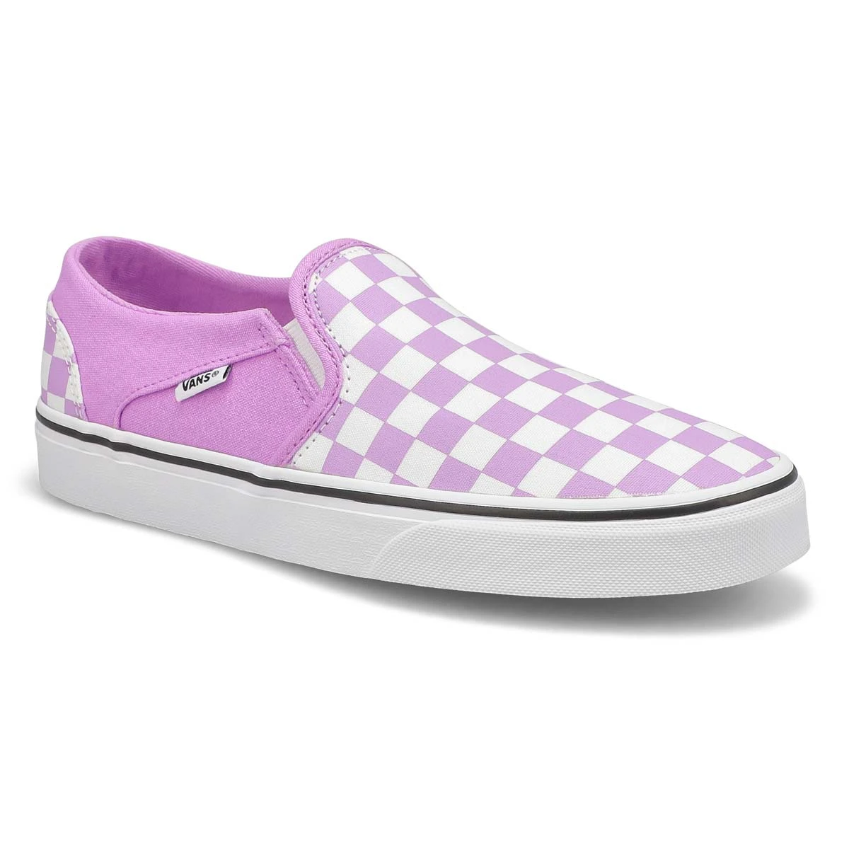 Vans Women's Asher Sneaker - Checkered Lavend