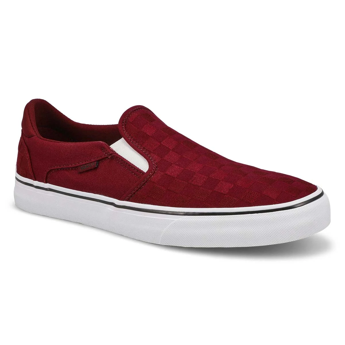 Vans Men's Asher Deluxe Sneaker - Port/ White