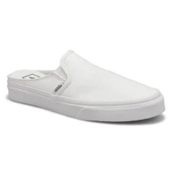 Vans Women's Asher Mule Slip On Sneaker - Whi