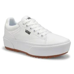 Vans Women's Seldan Platform ST Sneaker - Whi