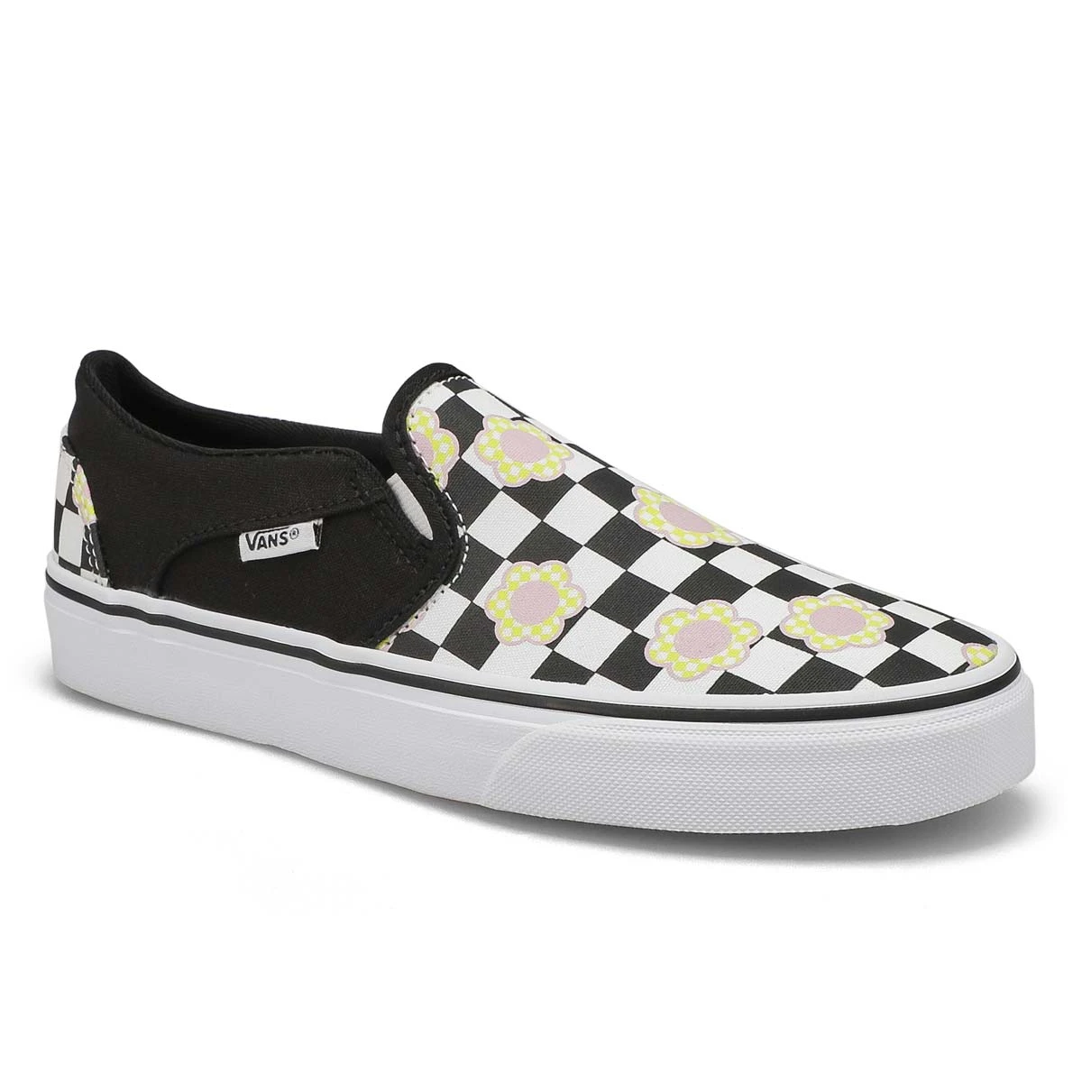 Vans Women's Asher Flower Checkeredboard Snea