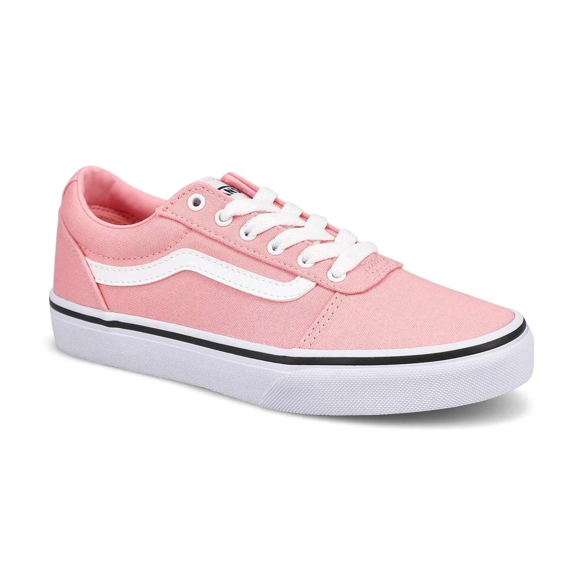 Vans Girls' Ward Marble Hearts Sneaker - Pink - Image 3